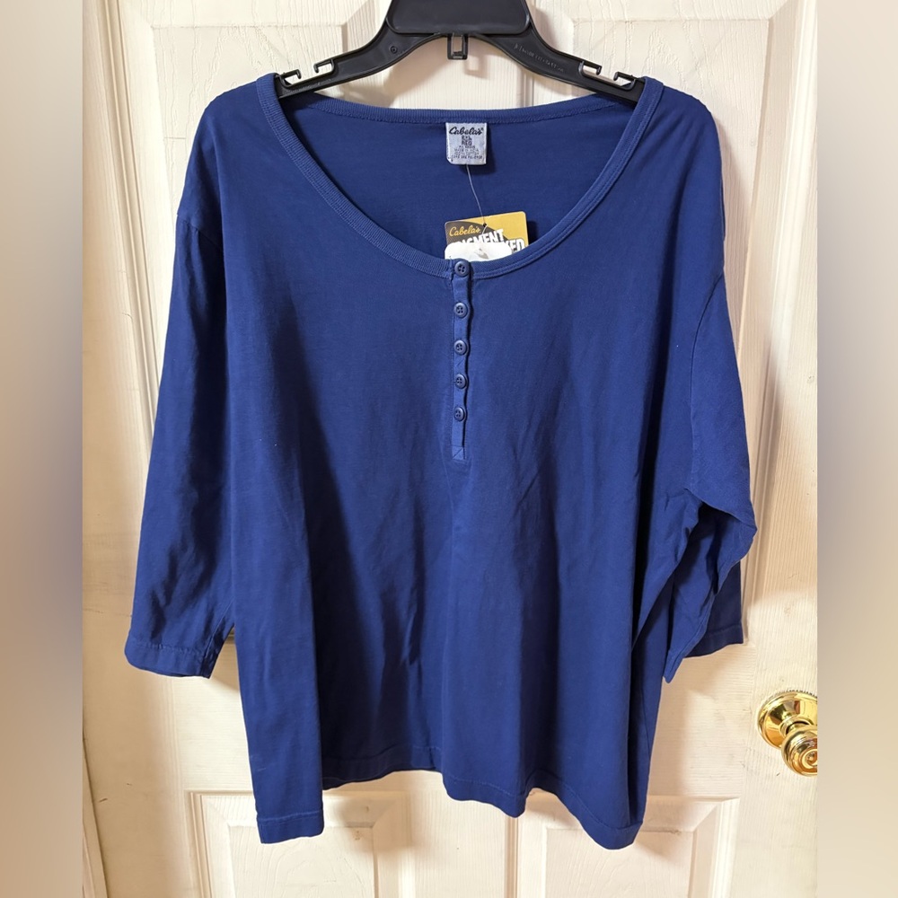 Cabelas 2x blue top NWT